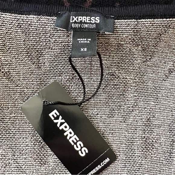 Express Body Contour Printed Knit Dress NWT Women’s XS - Picture 7 of 9